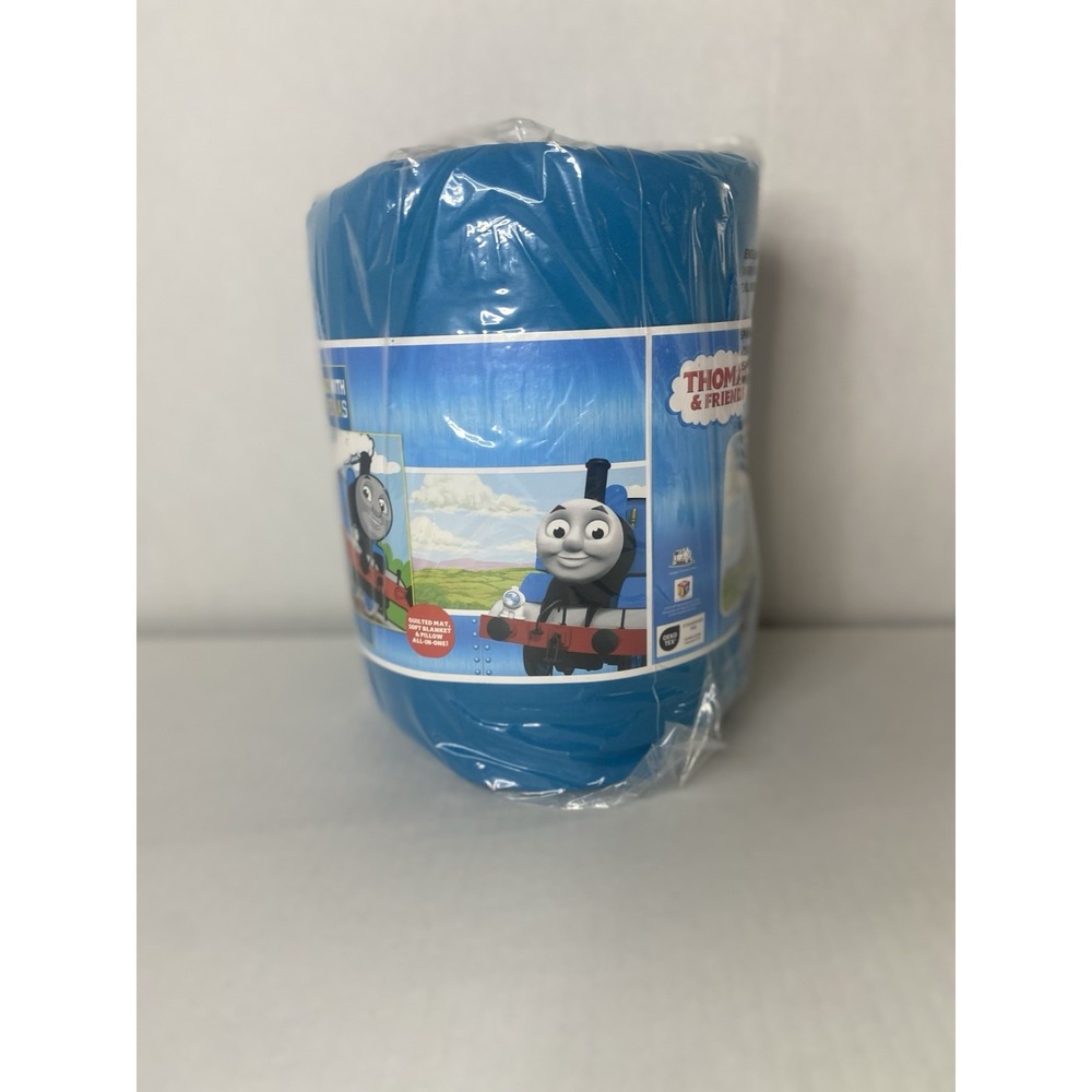 Thomas & Friends Race with Thomas Kids Nap Mat Blue 46x20 w Pillow - Picture 7 of 15